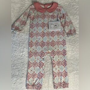 NWT - Burt's Bees Baby Girl Long Sleeve Outfit (Floral) - Size 3-6M